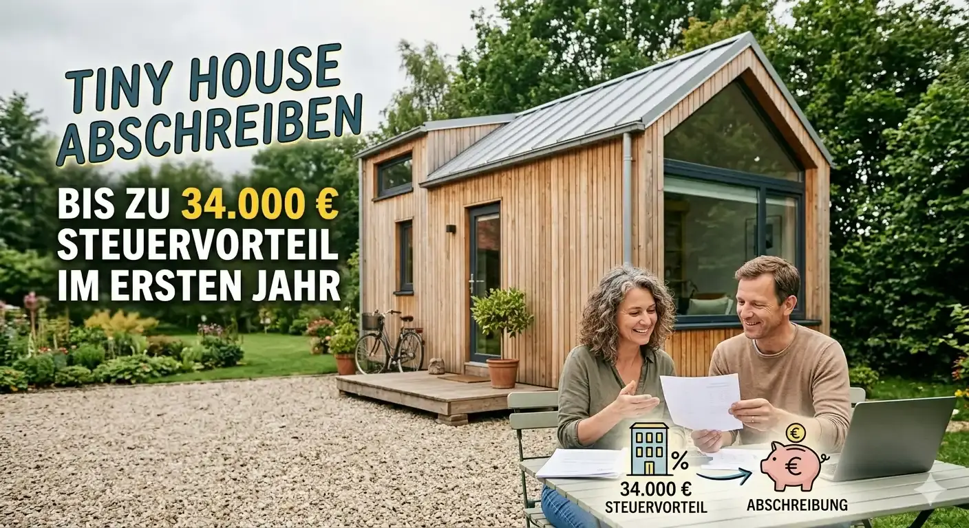 Tiny House abschreiben – bis zu 34.000 € Steuervorteil im ersten Jahr
