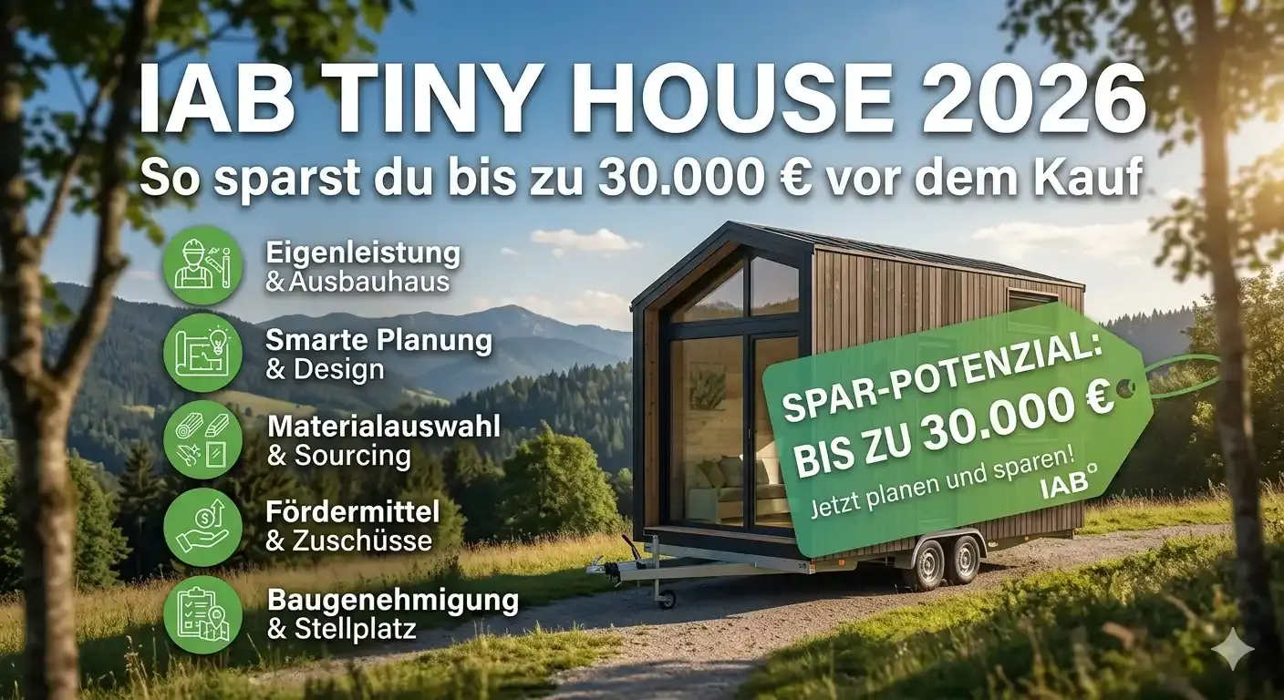 IAB Tiny House 2026 – So sparst du bis zu 30.000 € vor dem Kauf